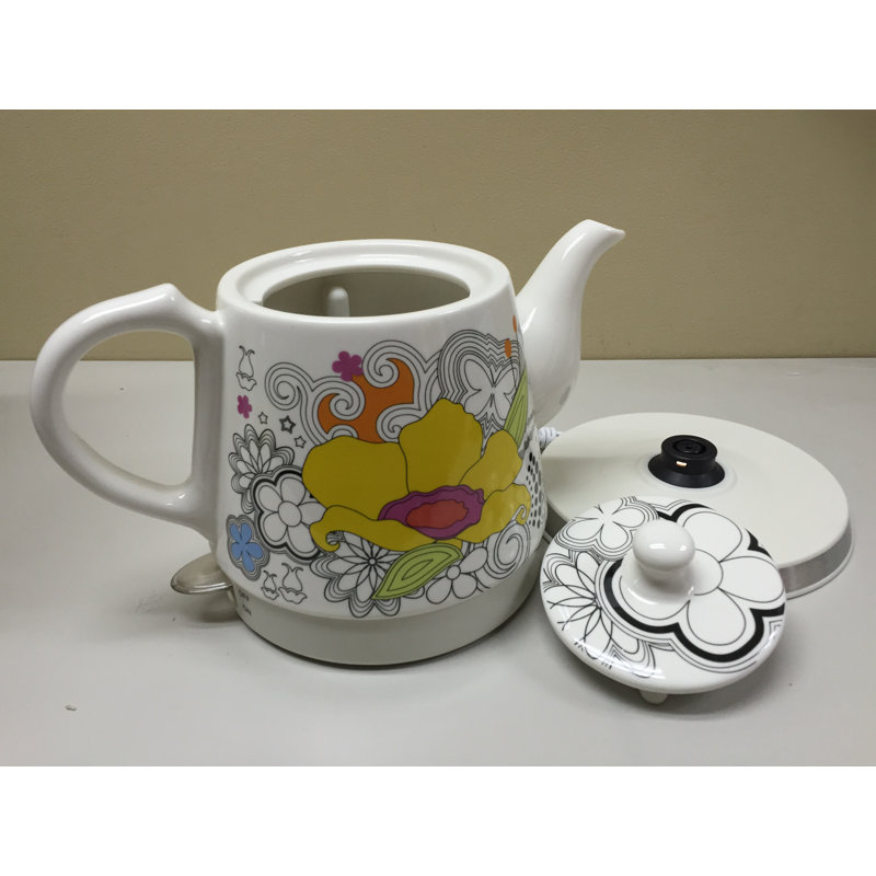 FixtureDisplays 1.2 Quarts Ceramic Electric Tea Kettle