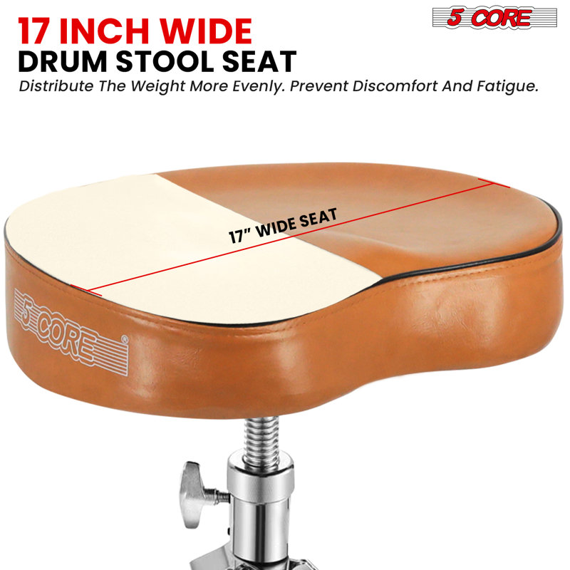 Tabouret de guitare rembourré à 5 cœurs épais et rembourré épais, Brun