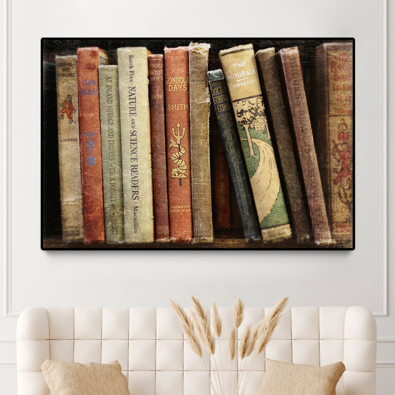« rétro book collection iii » par sylvia cook-floater, impression sur toile