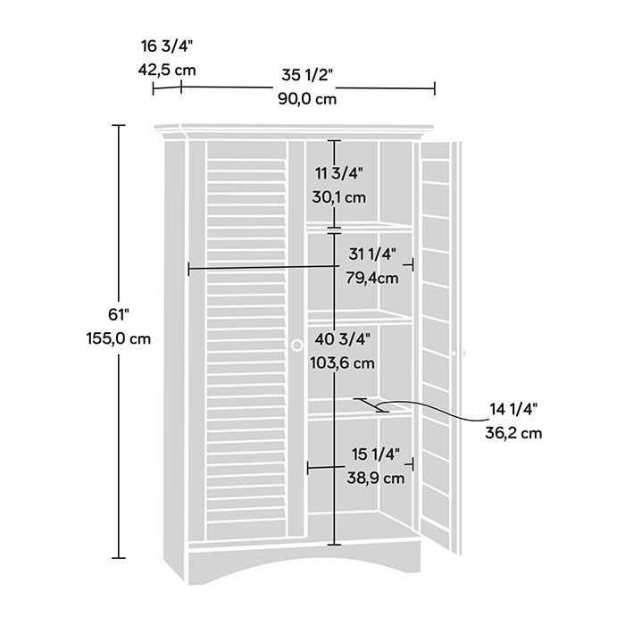 Selsor Accent Cabinet, White