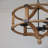 Chandelier  - 3  - Light Wood Drum, Hanging Light Fixture With Adjustable Chain Function