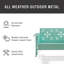 Passmore Retro Outdoor Sofa Glider
