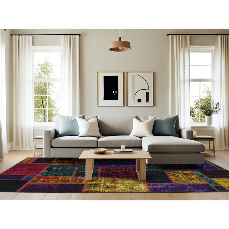 Abstract Indoor Rug, Rectangle 6' x 9'