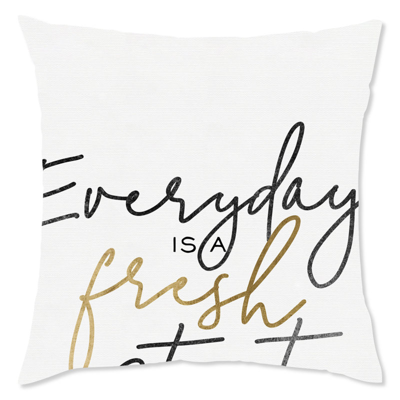 Motivational Square Pillow Cover & Insert