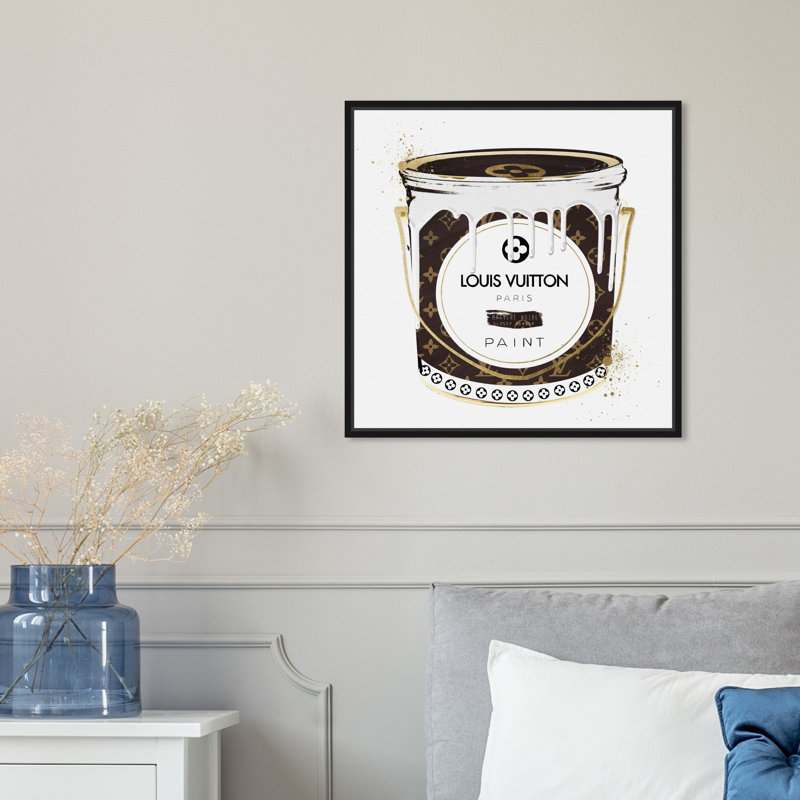 «Luxurious Paint Can II», impression sur toile, Cadre noir, H 20 po x l 20 po