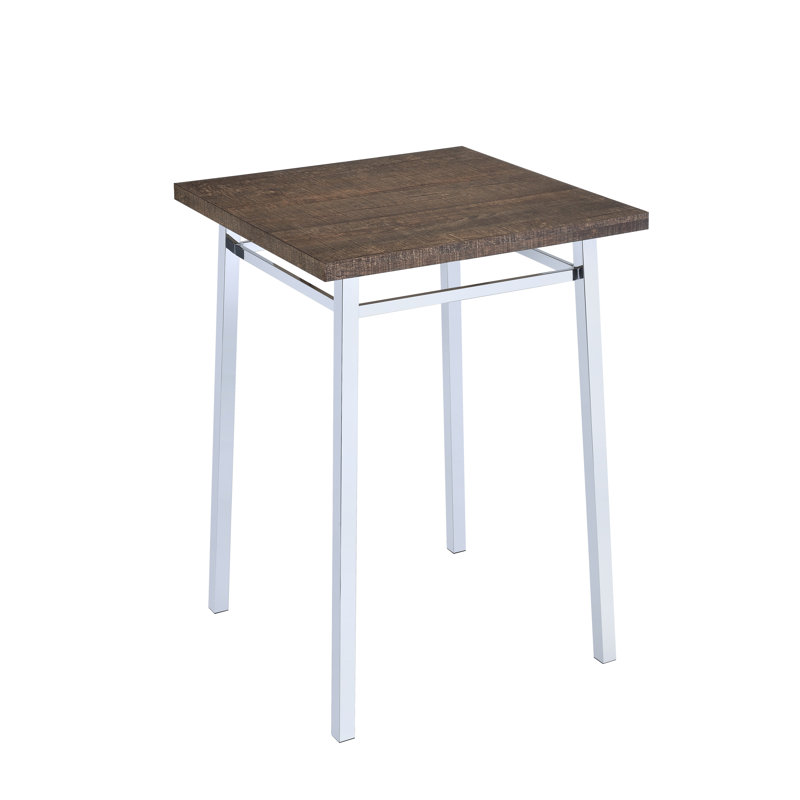Table de salle à manger à hauteur de bar Dayton avec base en métal