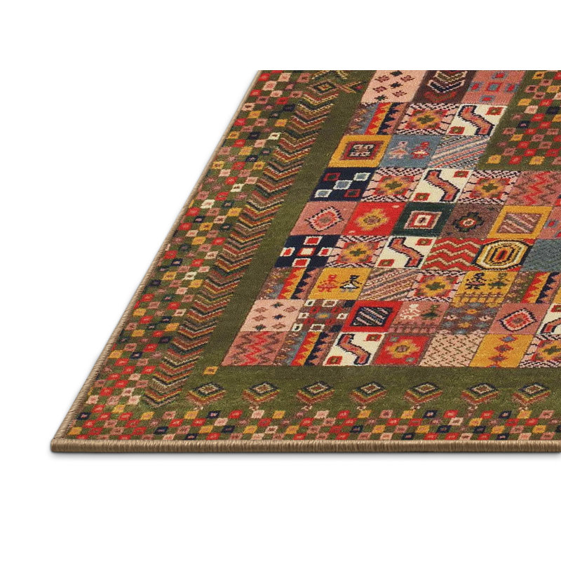 Tapis brun/rouge contemporain, Rectangle 8 pi x 12 pi