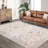 2x6 Runner Hallway Rug Machine Wash Non-Slip Enrteway Laundry Room Rug Throw Low-Plie Vintage Mat Distressed Carpet for Kitchen Bathroom Red Borwn-2143589937