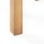 Table d'appoint en bois avec plateau à lattes, aspect minimaliste, l 19,54 po x P 19,54 po x H 15,39 po, brun, extrémité requise pour l'assemblage, 19,54 po x 19,54 po x 15,39 po, requis
