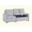 70"W Corduroy Sofa With Pull-Out Chaise, Underseat Storage, Side Pocket