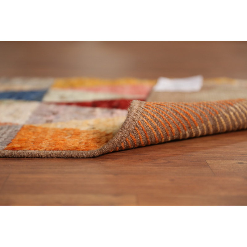 Tapis de couloir oriental géométrique en laine marocain 3 x 10