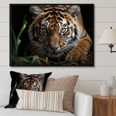 Brown Tiger Portrait - Tiger Wall Art