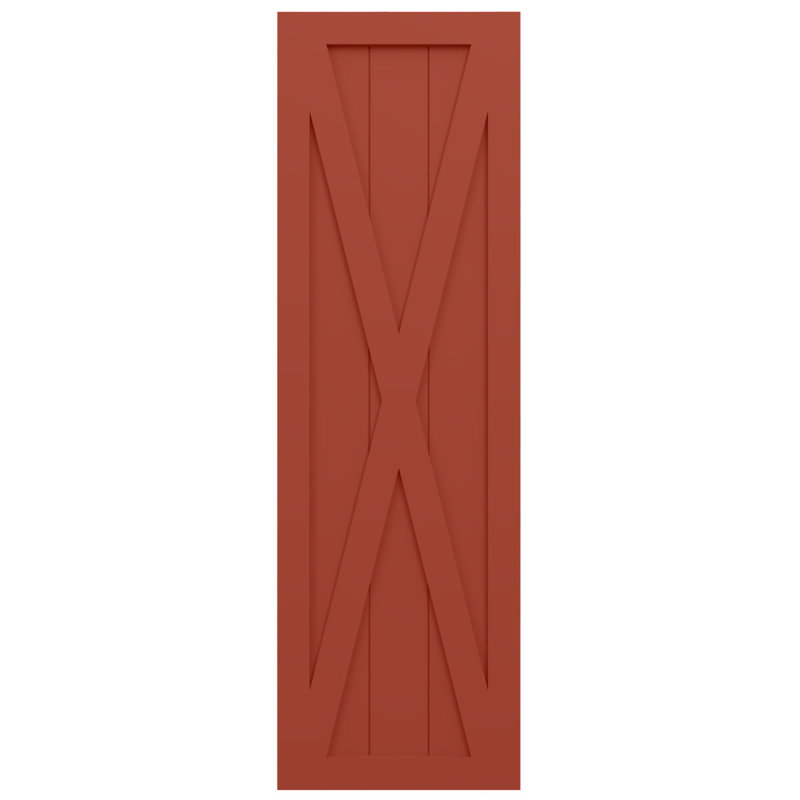 Volets à panneau plat, 12", Feuilles colorées, 32"