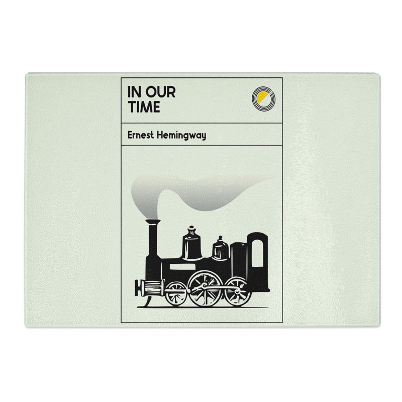 Book Cover in Our Time Ernest Hemingway Chopping Board, 0.4cm H x 28.5cm W x 39cm L