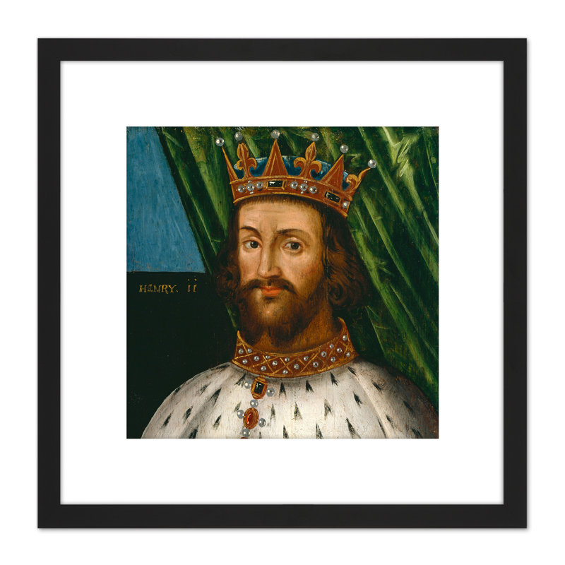 British Henry II King Portrait - Single Picture Frame Painting