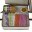 Rangement pour papier cadeau Messaline avec plateau à ruban amovible