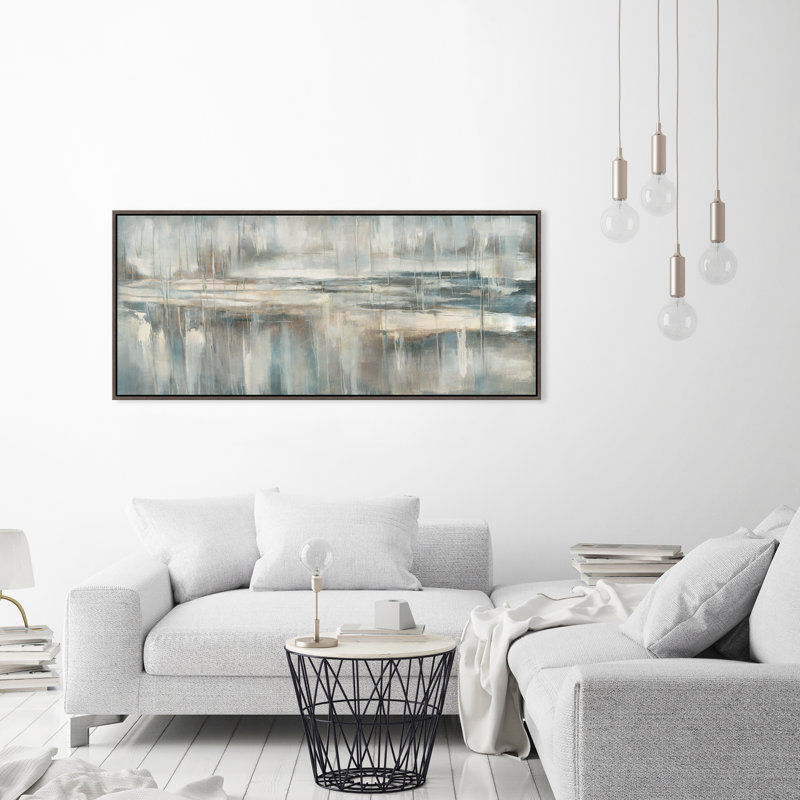 Restless Sea Painting by Jacob Lincoln, 31.75" H x 69.75" W, Image Brush Gel