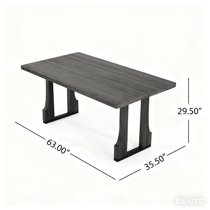 Table de salle à manger 63 ", Naturel
