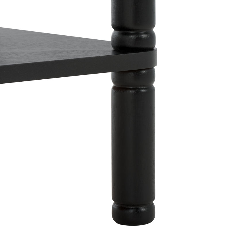 Console 2 tiroirs Remo, Noir mat