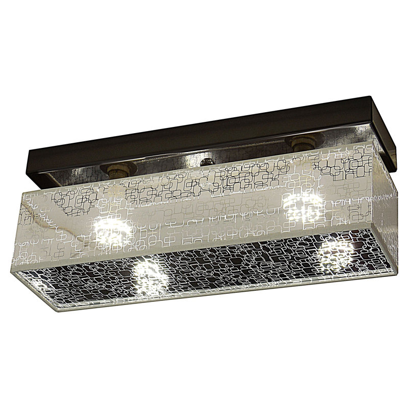 Sevinc Flush Mount, Silver, Silver