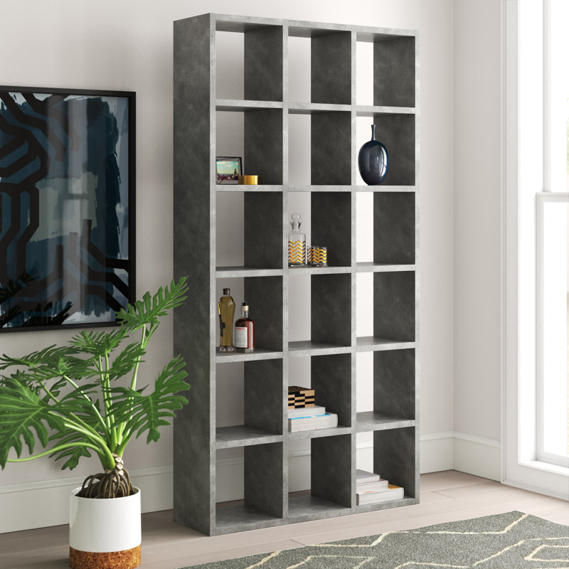 Bibliothèque à cubes Araeya, (6 tablettes) H 88 po x l 44 po x P 13 po