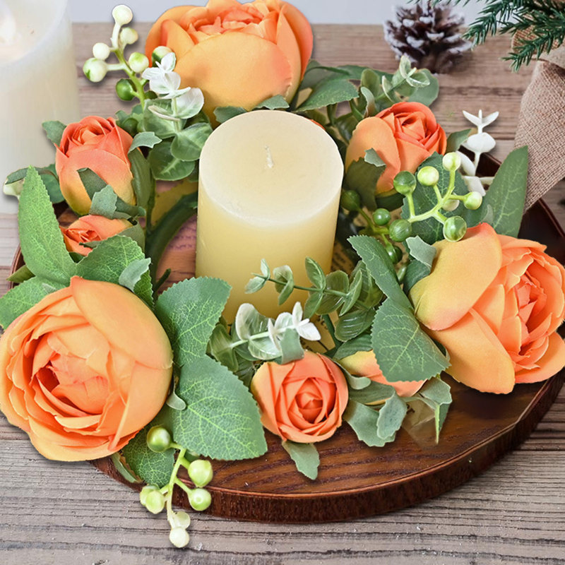 Guirlande de bougie décorative pour Noël, Orange
