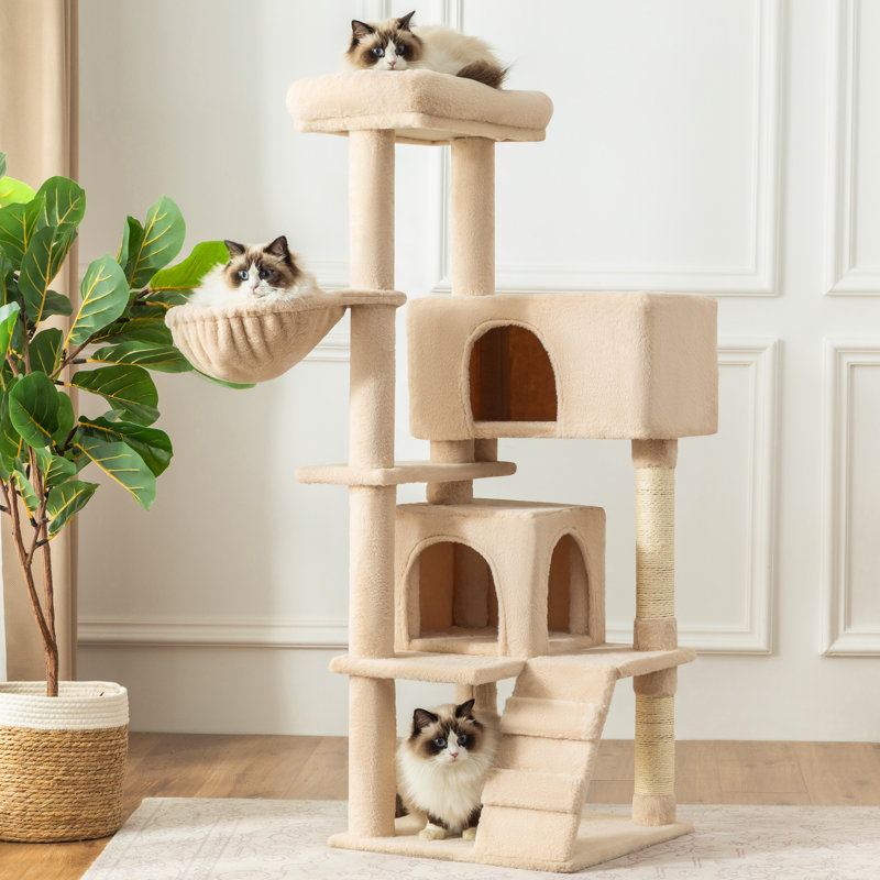 Arbre à chat 53 "H, Beige