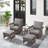 Malaree Wicker 2 - Person Patio Conversation Set with Cushions-1422536974