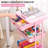Utility Cart with Wheels,Metal Cart,3 Tier Rolling Cart With Drawer & Table Top,Bathroom Cart,Salon Trolley Cart,Kitchen Storage Cart-98269760