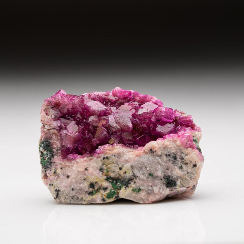 Véritable grappe de calcite cobaltoan