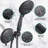 Couple 5-Spray Dual Shower Heads 4.7" Shower Head with 2-in-1 Spray Pattern-88904858