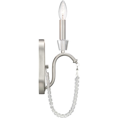 Appliquee à bras en nickel brossé 1 lumière Lappin