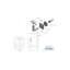 Concrete Mount Handrail Bracket with Square Rose and Curved Plate-70705568