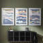 ABSTRACT Series cmxxv - impression encadrée de qualité supérieure sur mesure mat - 3 pièces-738731750-738731751