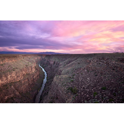 Sunset At Rio Grande by Adam-Springer - Wrapped Canvas Print