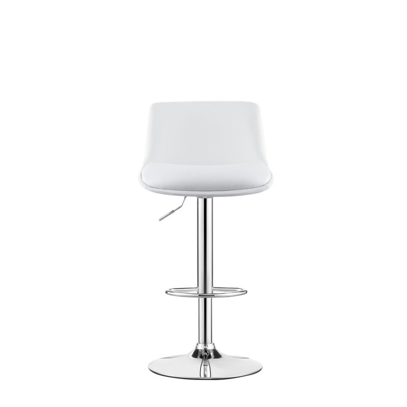 Tabouret pivotant à hauteur réglable Isador, Blanc