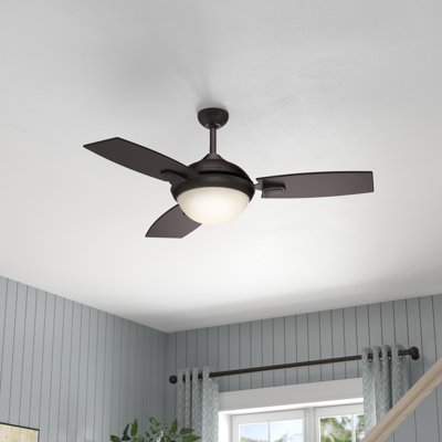 44" Verse 3 - Blade Outdoor Standard Ceiling Fan with Remote Control and Light Kit Included