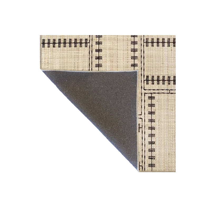 Tapis tissé à motif géométrique lavable