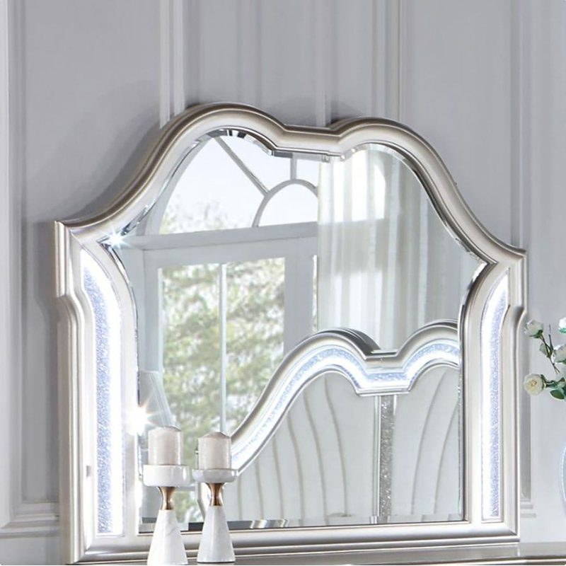 Miroir biseauté avec commode Jalexie