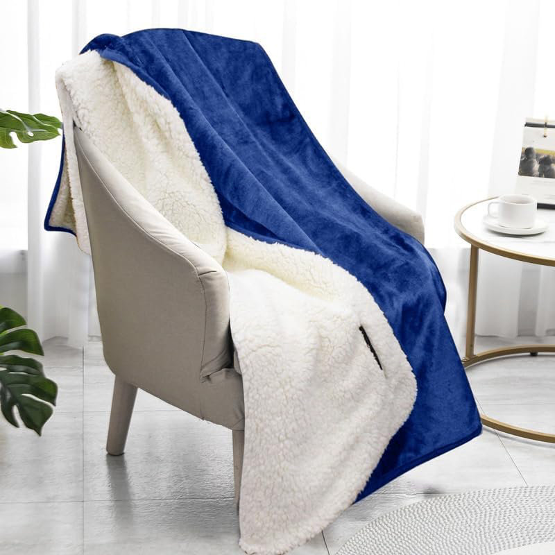 Veyo Throw Blanket, 200cm W x 220cm L, Teal