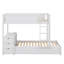Lit superposé simple au-dessus de simple avec lit gigogne simple, espace de rangement et bureau-468794775-468794770