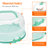 Cake Carrier With Lid And Handle, Two Sided Cupcake Carrier Holder For 10” Cake Or 9 Standard-sized Cupcakes, Plastic Round Cake Transport Storage Container Stand For Pies And Cookies, Green-939362297
