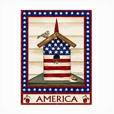 Toile d'extérieur Laurie Korsgaden «Flag Birdhouse»