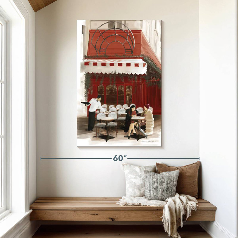 Lilie Paris Bistro Red, 48" H x 32" W