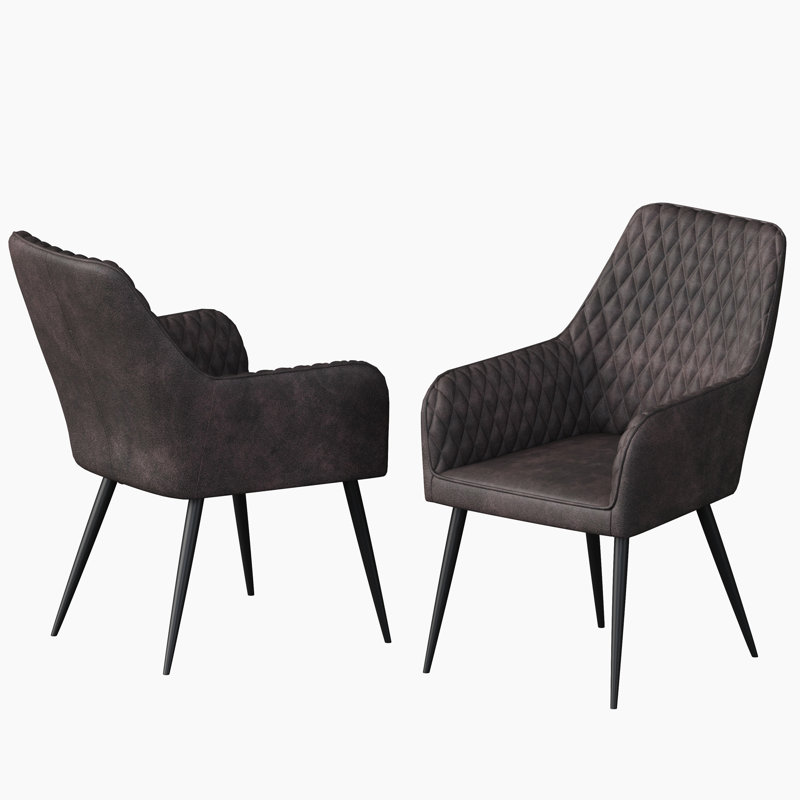 48cm H Upholstered Side Chair, Brown
