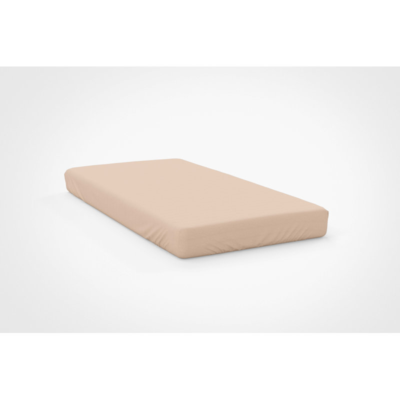 Sateen Fitted Sheet, Single (3'), Cream