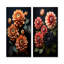 Ensemble de salon Zinnias Emerge From The Shadows - Zinnias-288902977-288902978