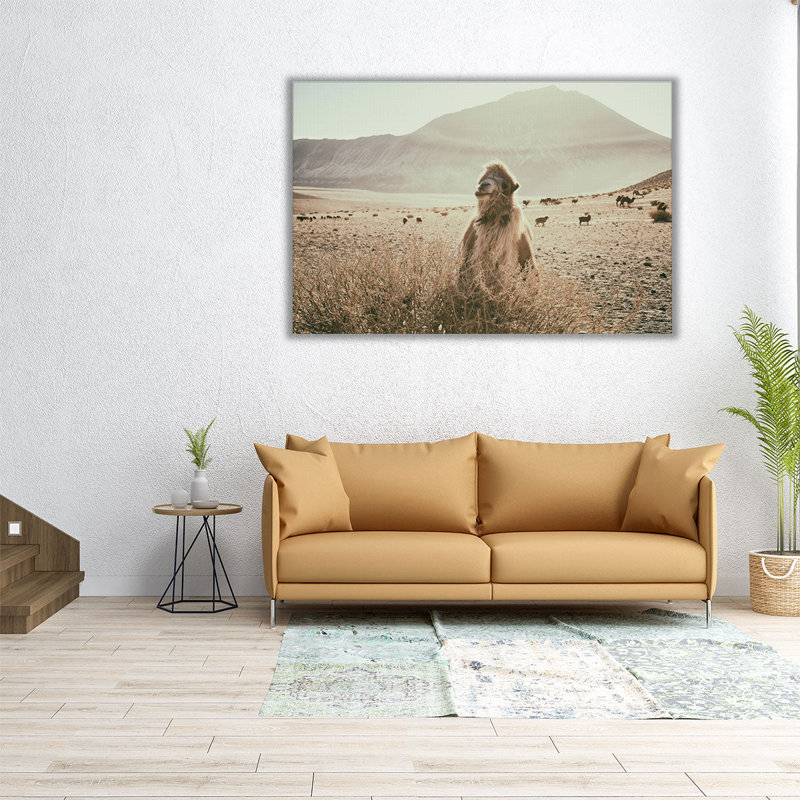 Desert Camel - Canvas Print Wall Art, 20" H x 30" W