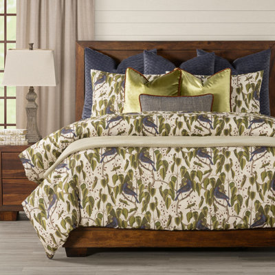Bluebirds Print Duvet Cover & Insert Set