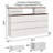 70" Bedroom Dresser With 13 Large Drawers-753079605